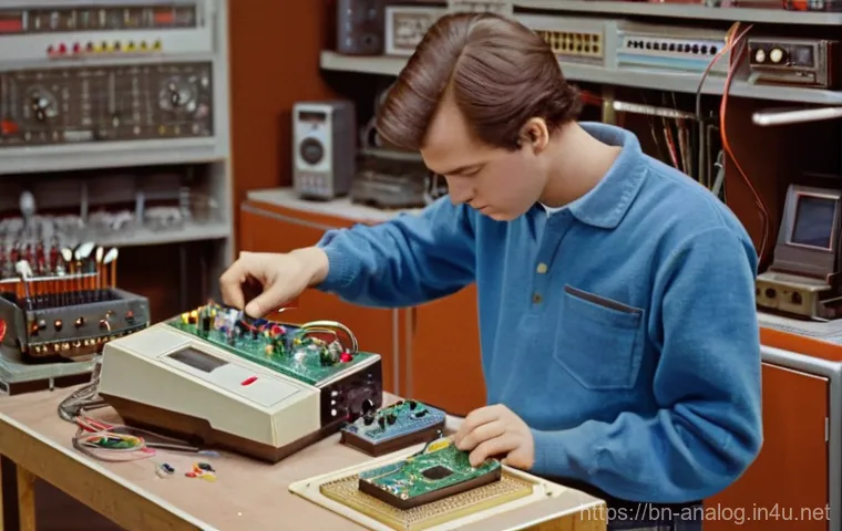 레트로 기기 수리 팁 - **Prompt 1: Focused Troubleshooting and Cleaning of a Retro Gaming Console**
    "A person, mid-20s,...