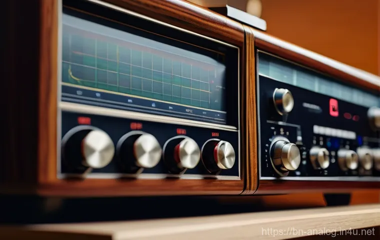 고급 아날로그 오디오 기기 - Here are three detailed image prompts in English, designed to capture the essence of analog audio wh...